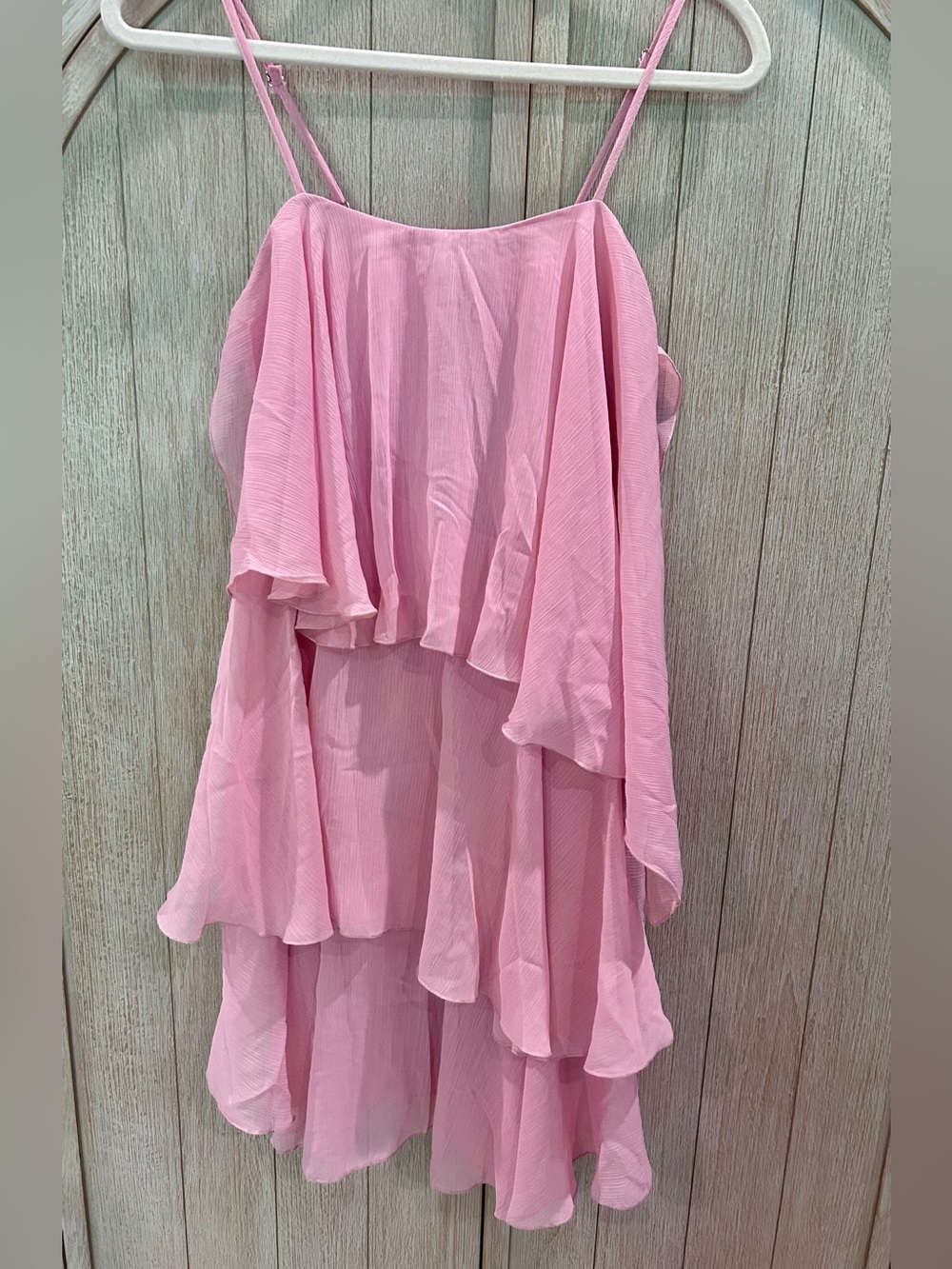 NWT - Anthropologie - Layered Pink Ruffle Slip Dress